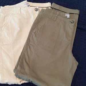 2 pair lightweight j.Jill tall ankle pants size 10 tall. Like new. $25 each